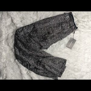 Glitter pants wide leg